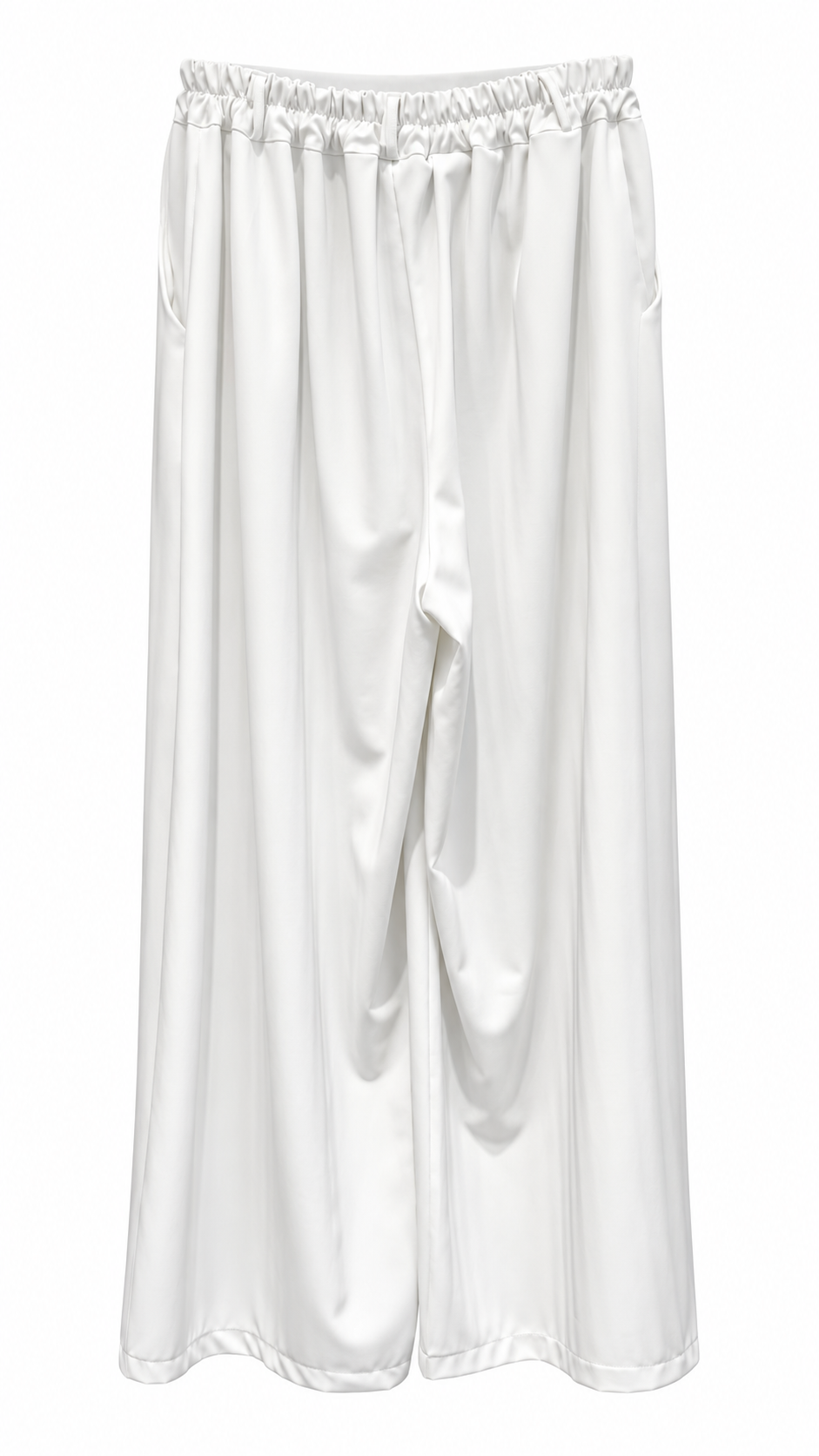 Satin-Look Wide-Leg Palazzo Pants