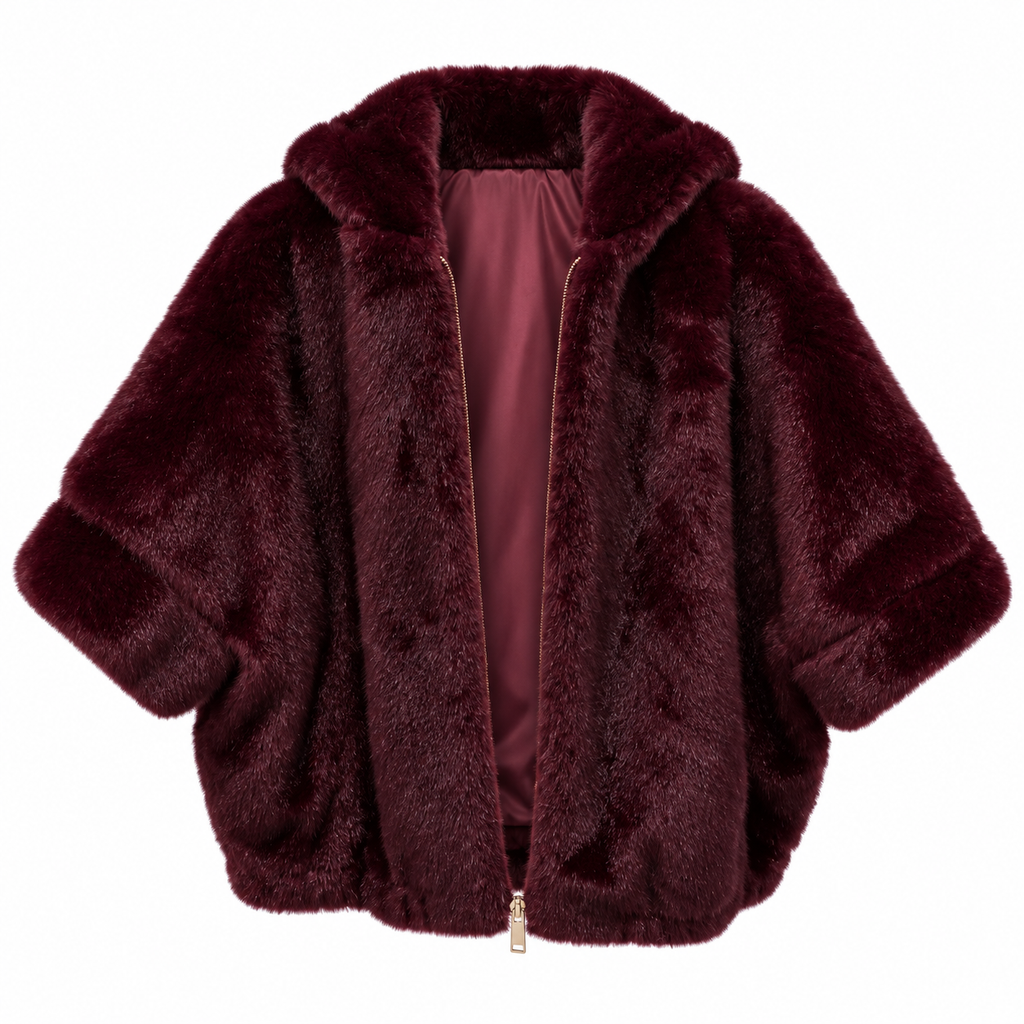 Hooded Faux Fur Jacket