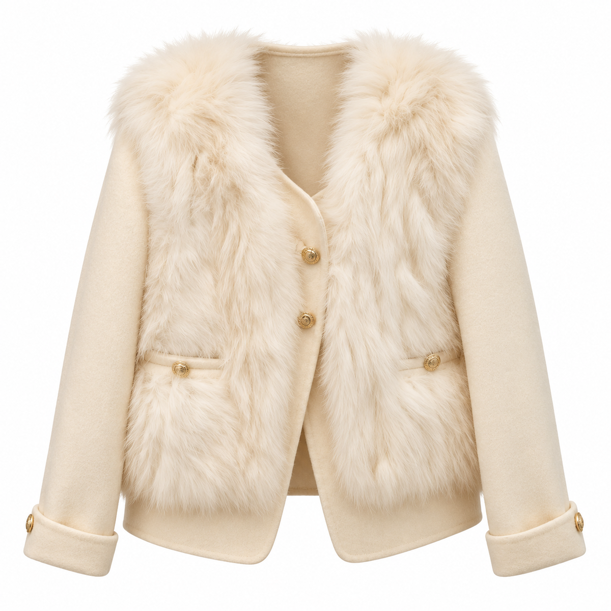 Jacket with Fur Vest