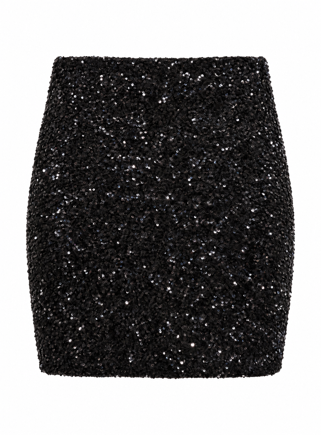 Velvet Sequin Mini Skirt