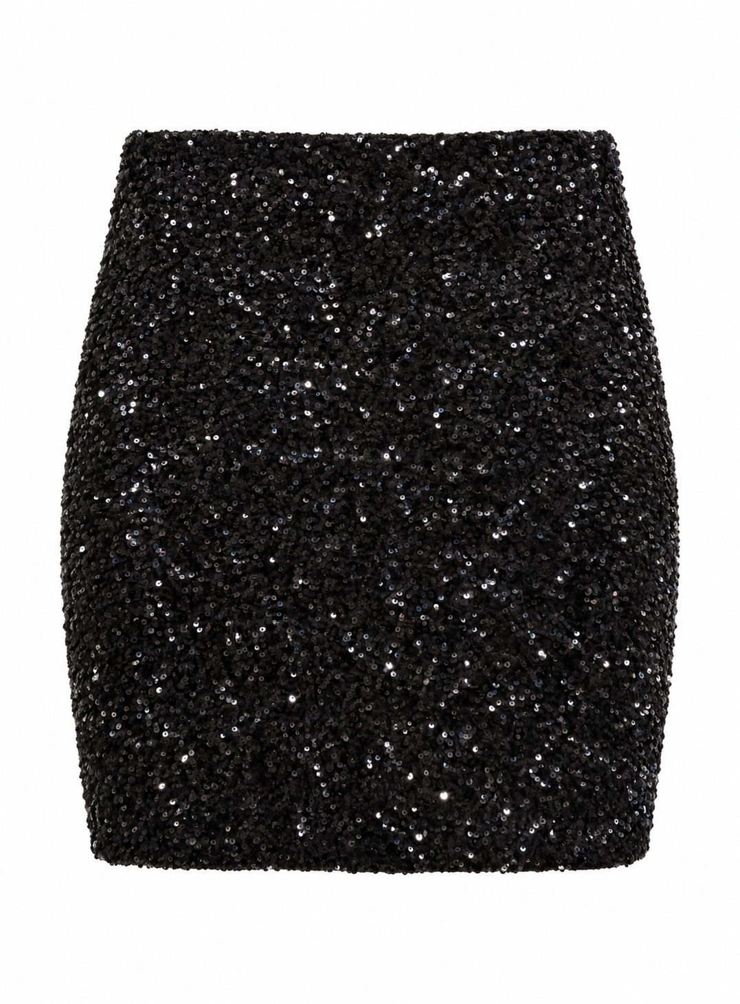 Velvet Sequin Mini Skirt