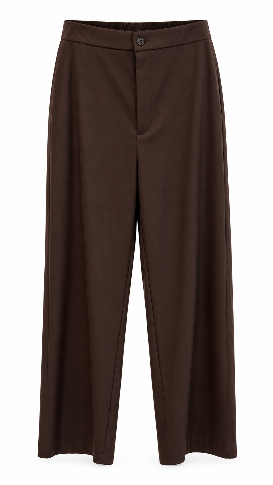 Tailored Wide-Leg Pleated Pants