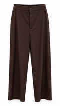 Tailored Wide-Leg Pleated Pants