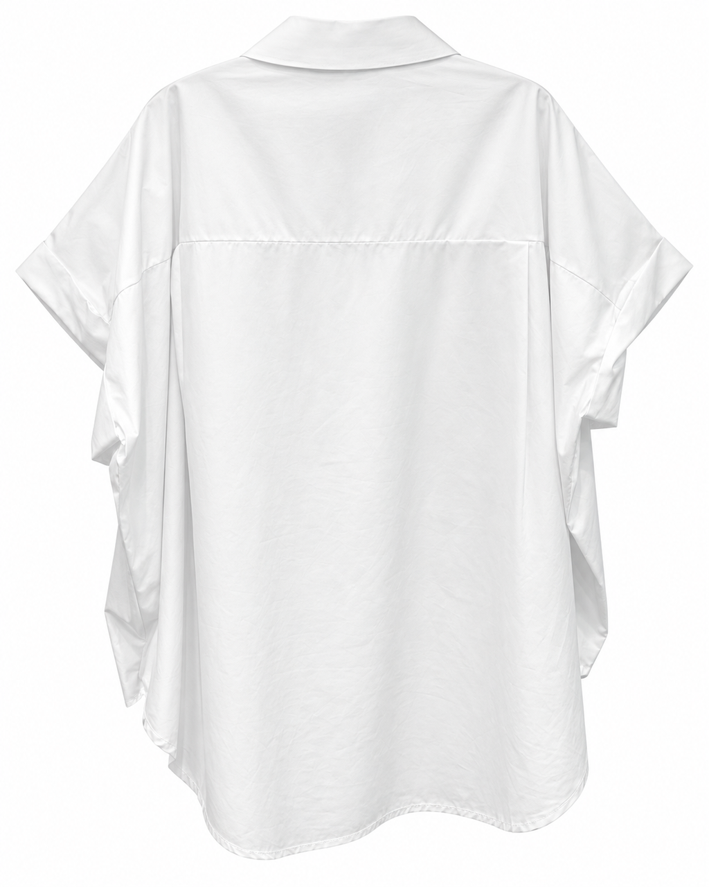 White Sequin Heart Embellished Shirt