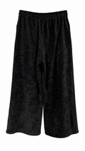 Black Velvet Wide-Leg Culottes