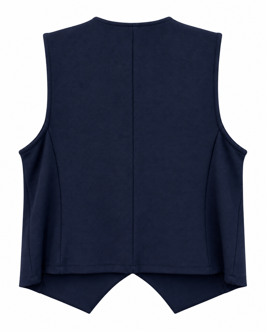 Navy Tailored Button Vest