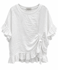 Elegant White Ruffle Top