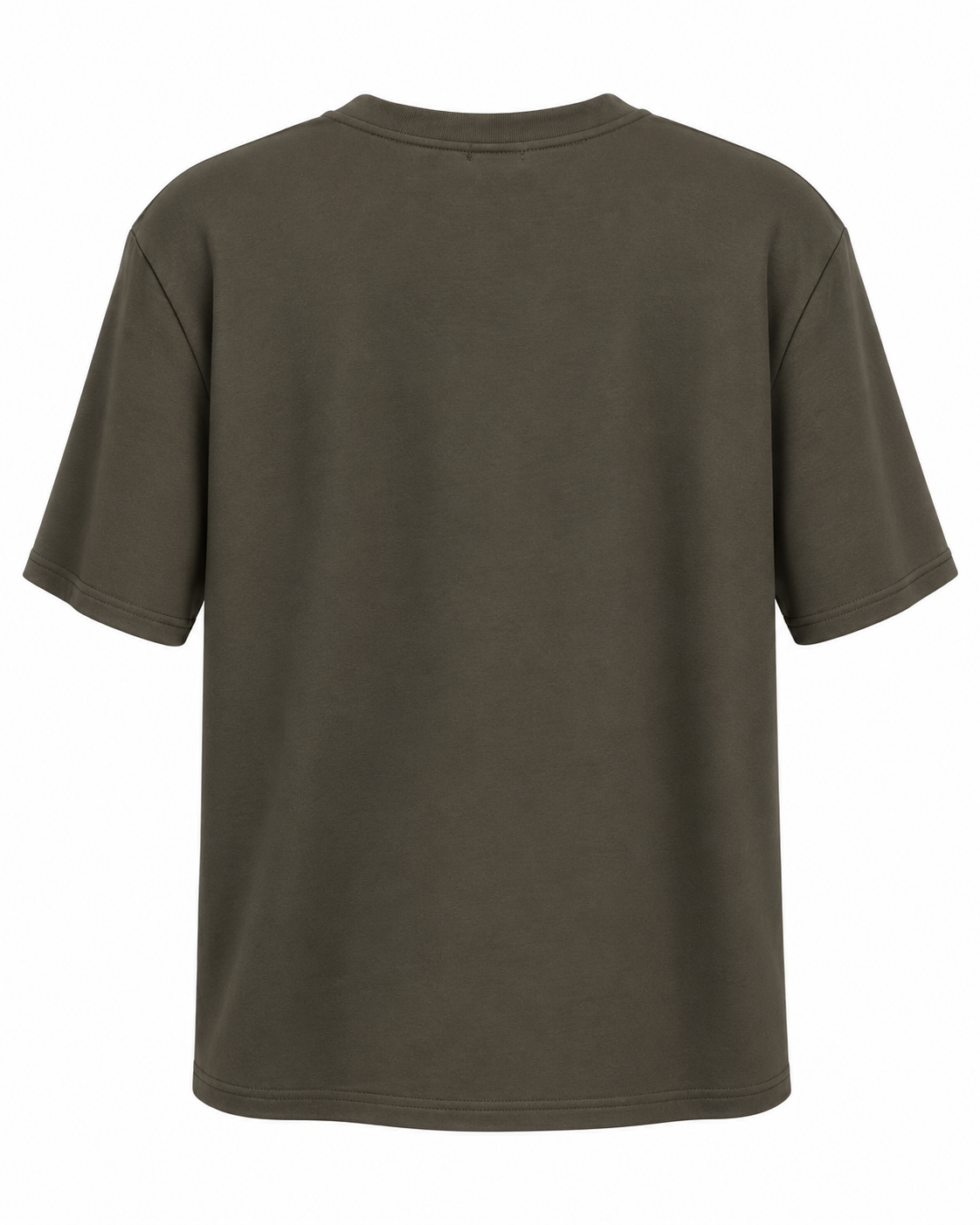 Olive Cotton Macaron Print T-Shirt