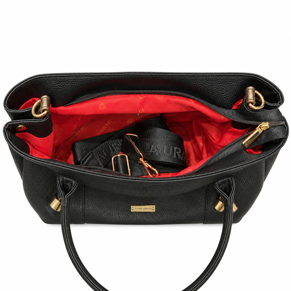 Black Eco Leather Tote Bag