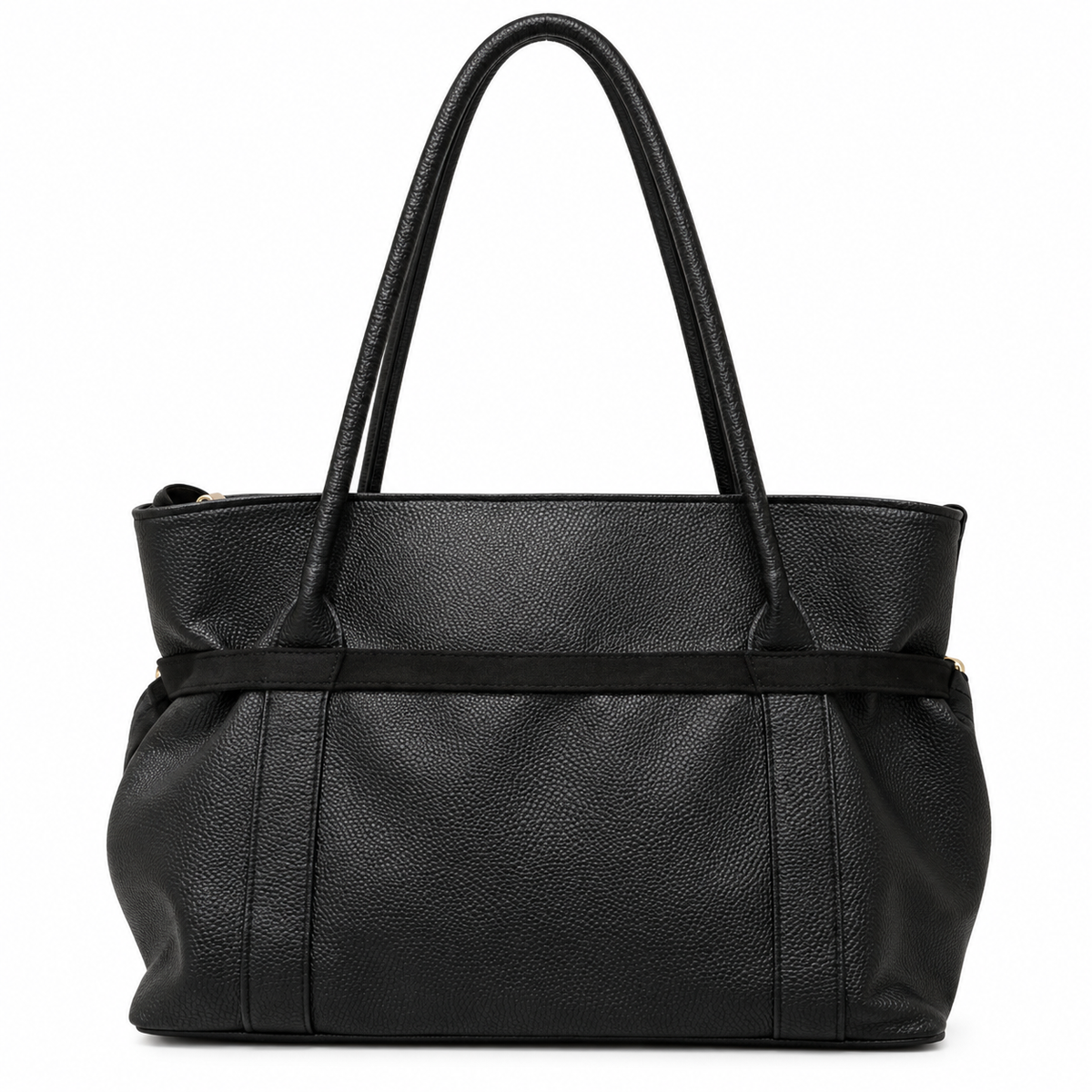 Black Eco Leather Tote Bag