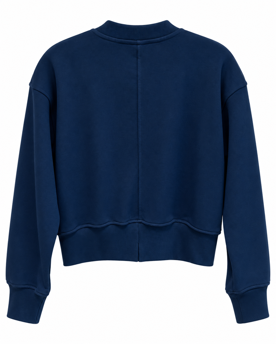 Navy Zip Bomber Sweatshirt