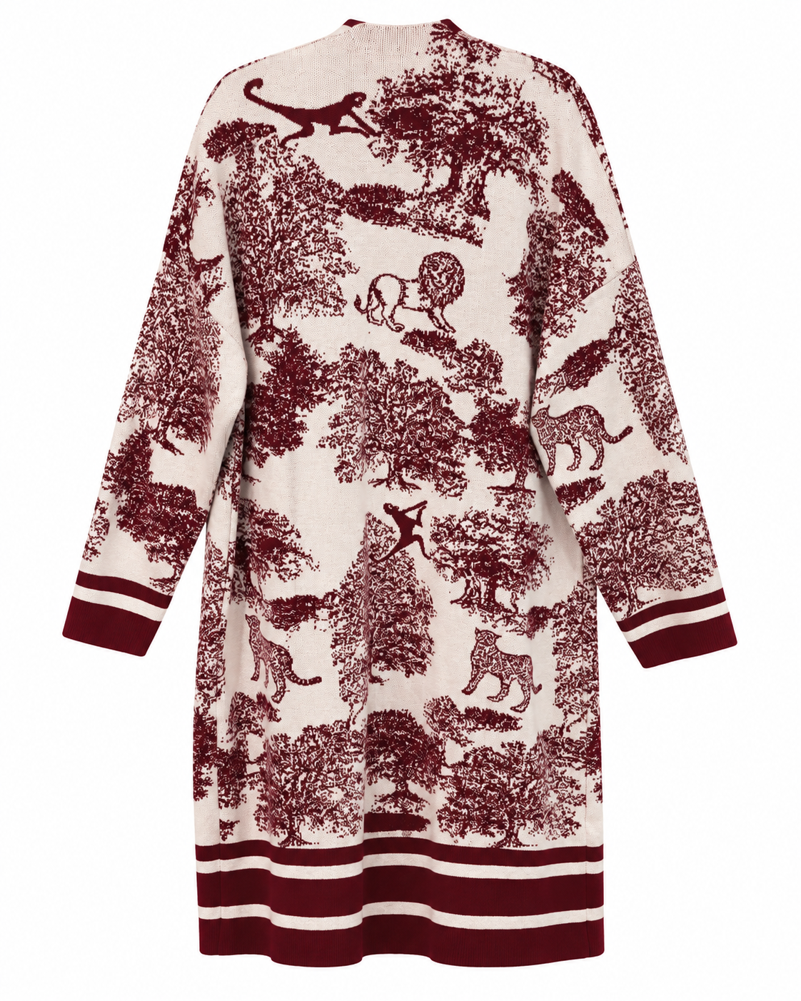 Wild Kingdom Toile Knit Cardigan