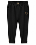 Black Crystal Heart Jogger Pants