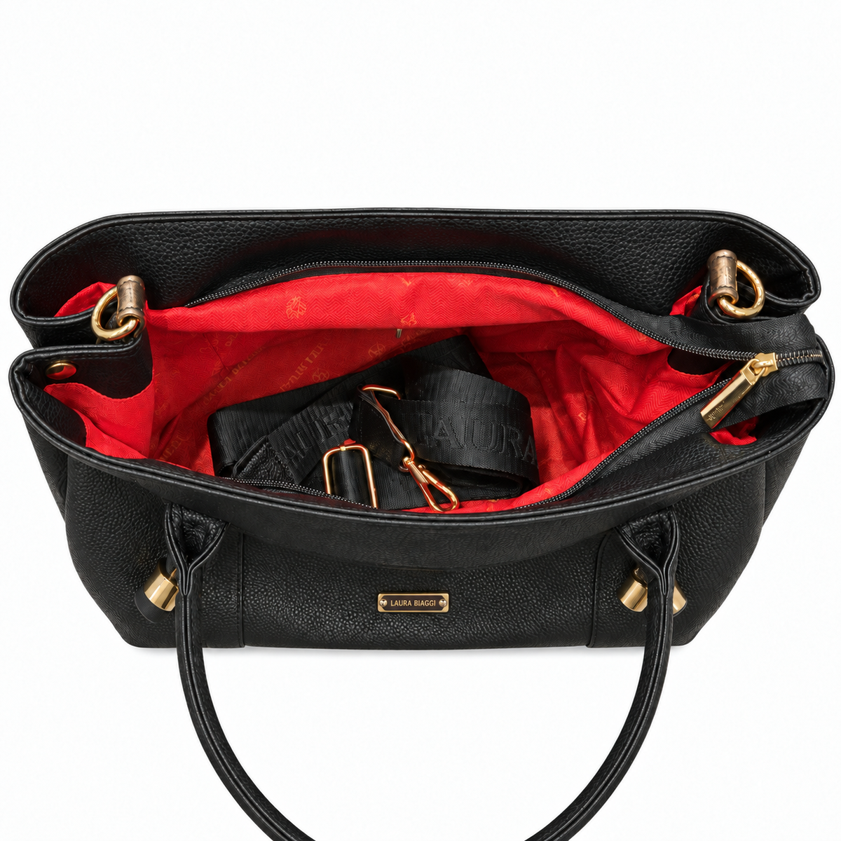Black Eco Leather Tote Bag