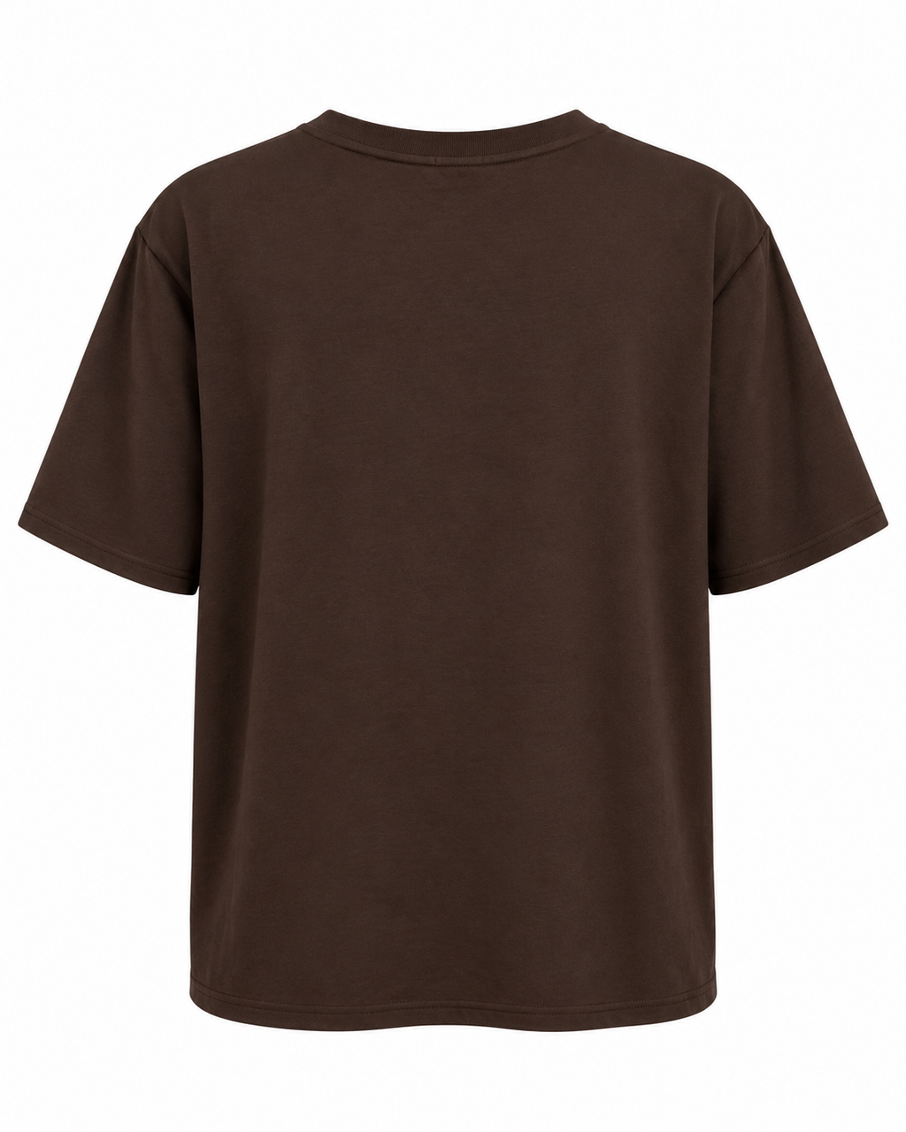 Chocolate Cotton Macaron Print T-Shirt