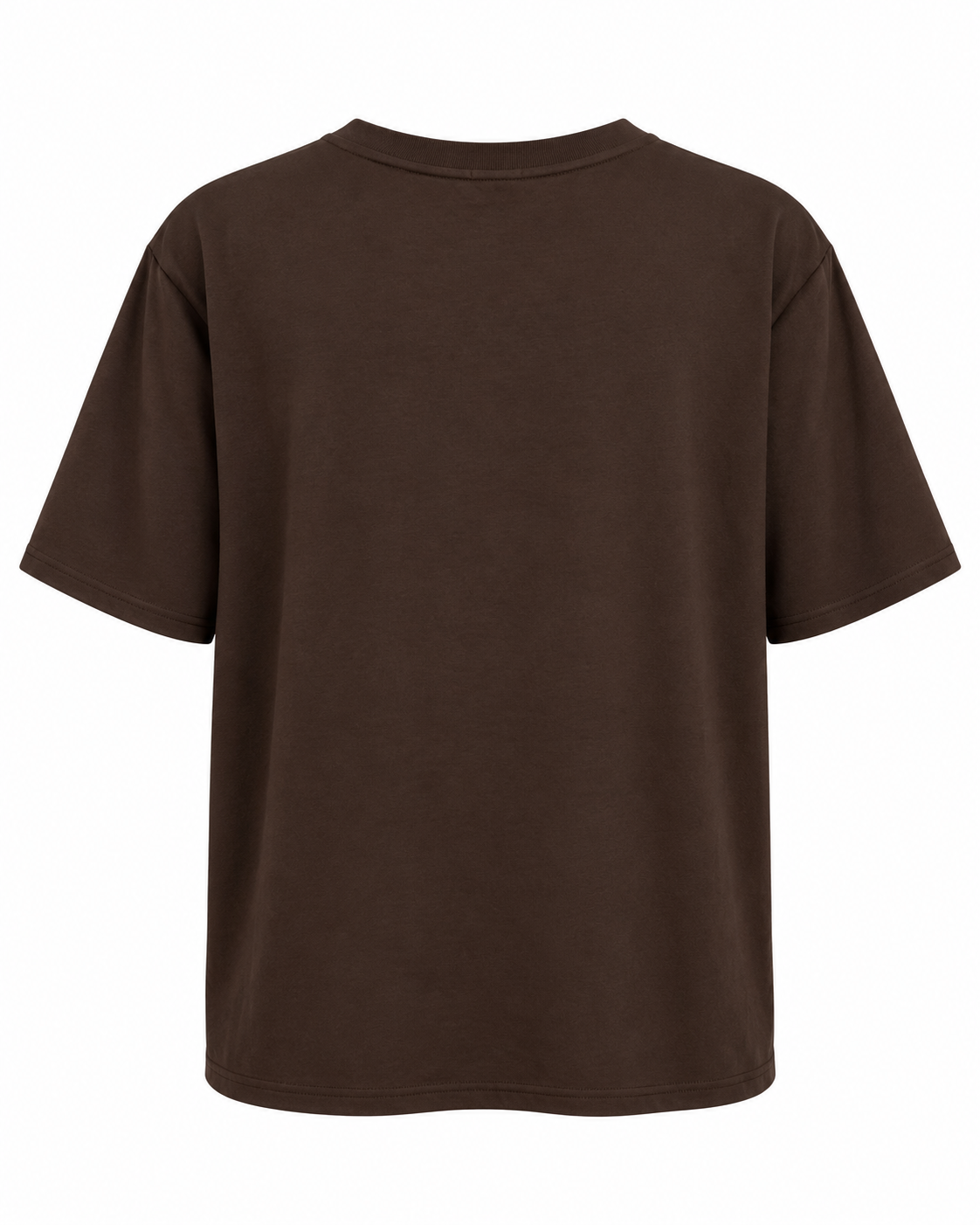 Chocolate Cotton Macaron Print T-Shirt