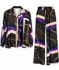 Luxe Chain Print Satin Co-ord Set