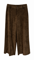 Brown Corduroy Wide-Leg Trousers
