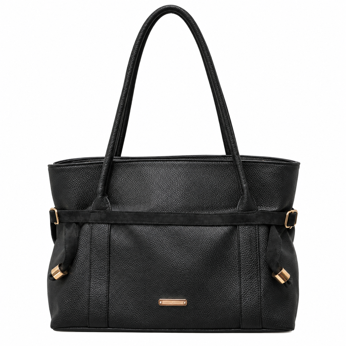 Black Eco Leather Tote Bag