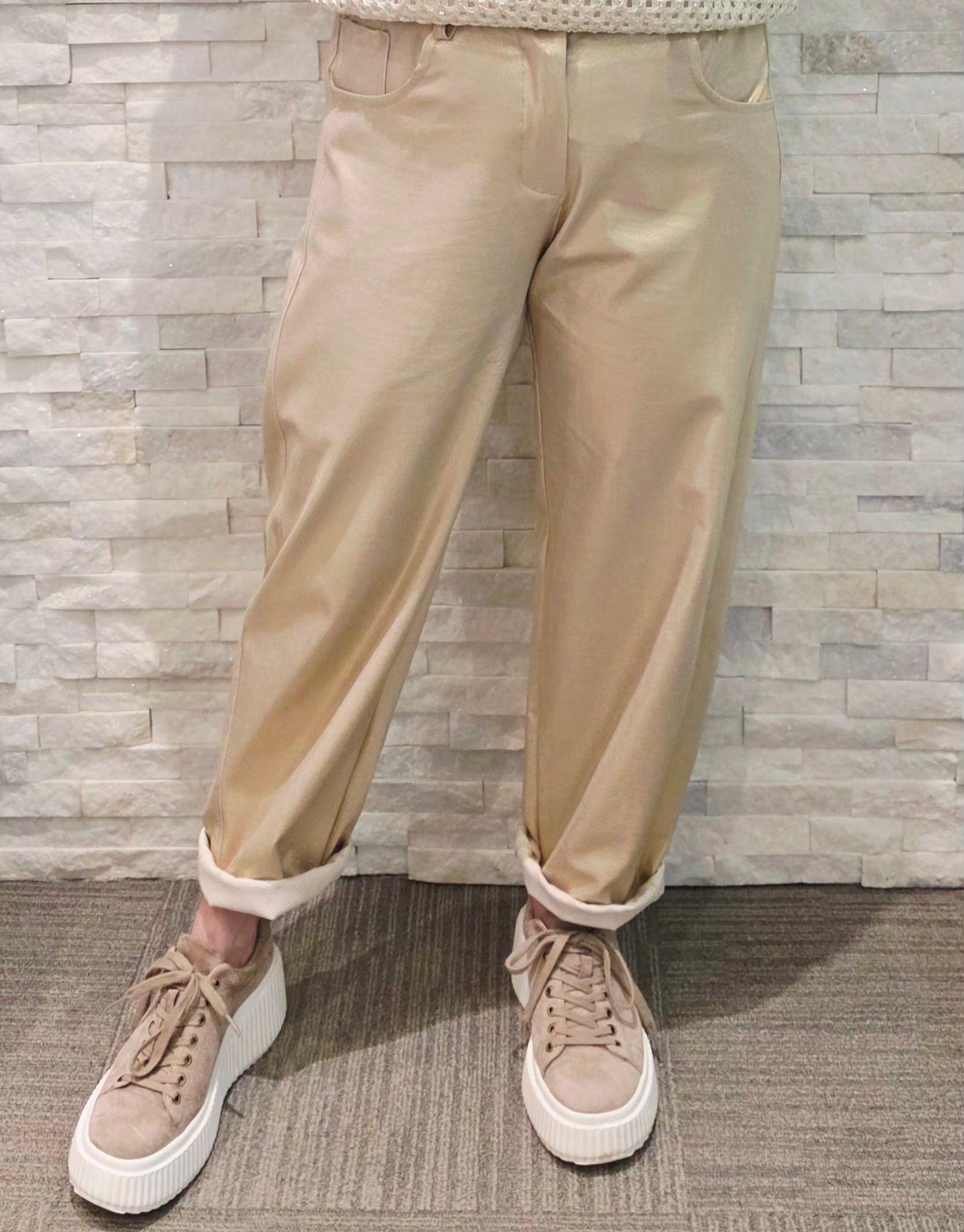 Pants Metalic Pearl Coat