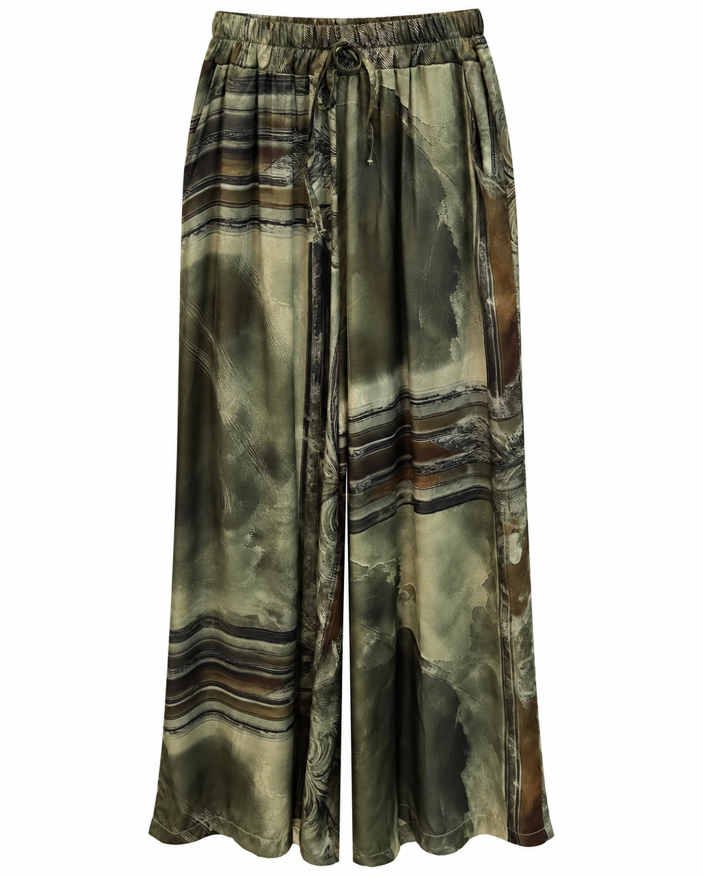 Marble Print Satin Co-ord Set