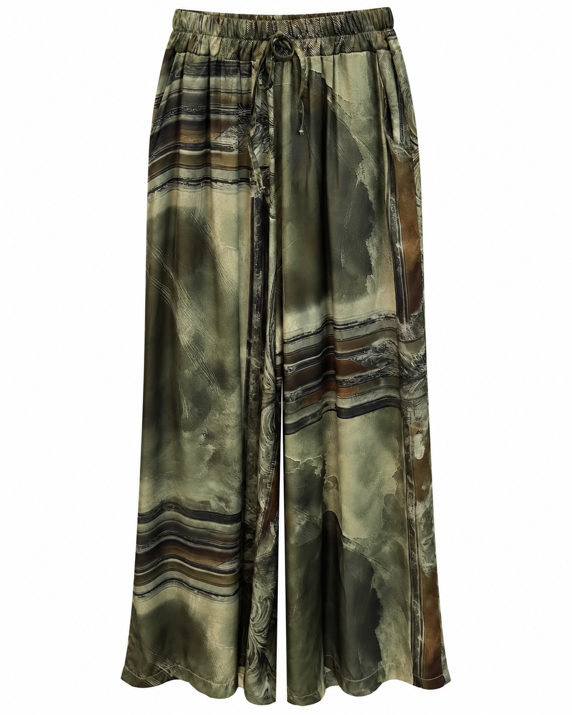Marble Print Satin Co-ord Set