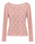 Pink Lace Long Sleeve Top