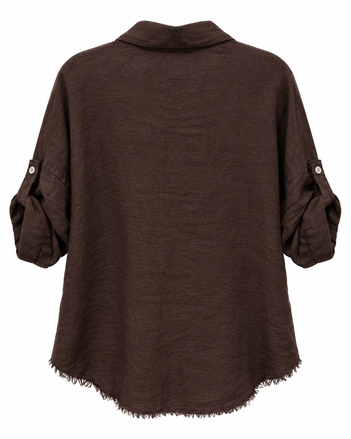 Linen Shirt with Floral Appliqué