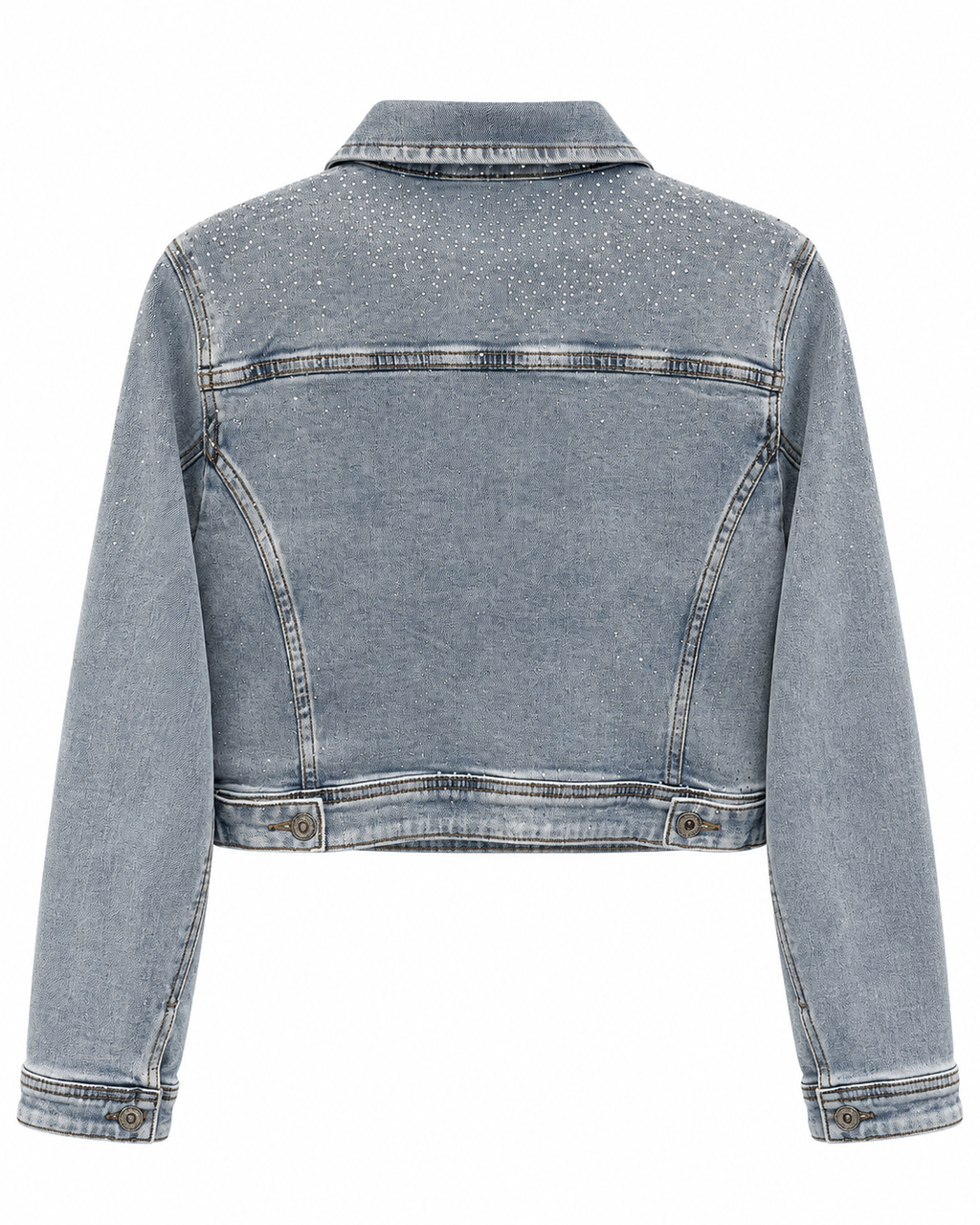 Crystal Rhinestone Denim Jacket
