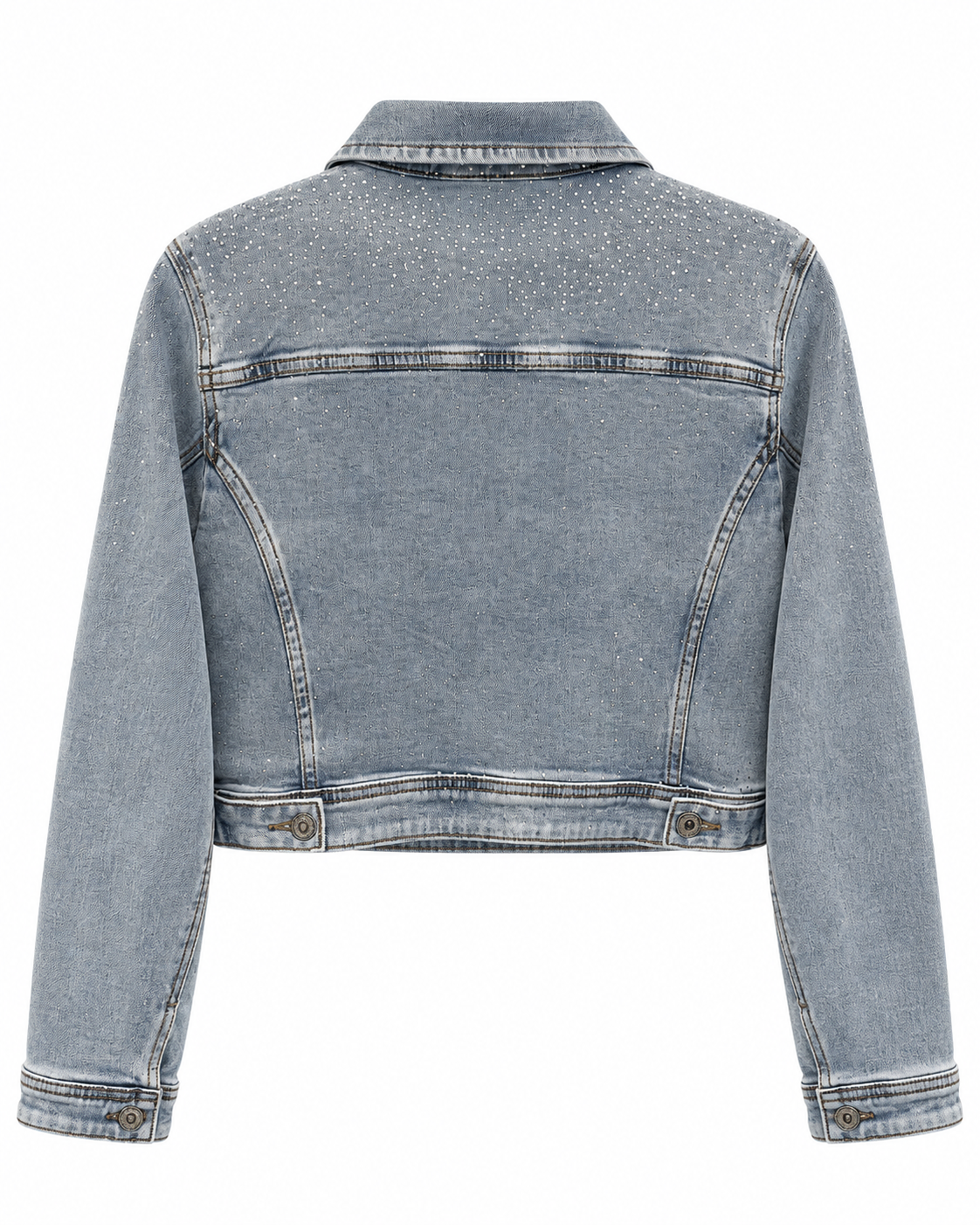 Crystal Rhinestone Denim Jacket