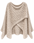 Cream Open-Knit Open-Front Sweater