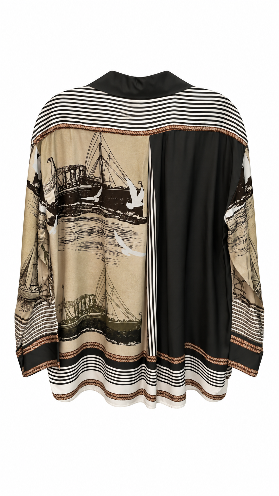Nautical Print Satin Set
