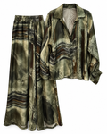 Marble Print Satin Co-ord Set
