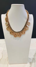 Gold Coin Charm Necklace