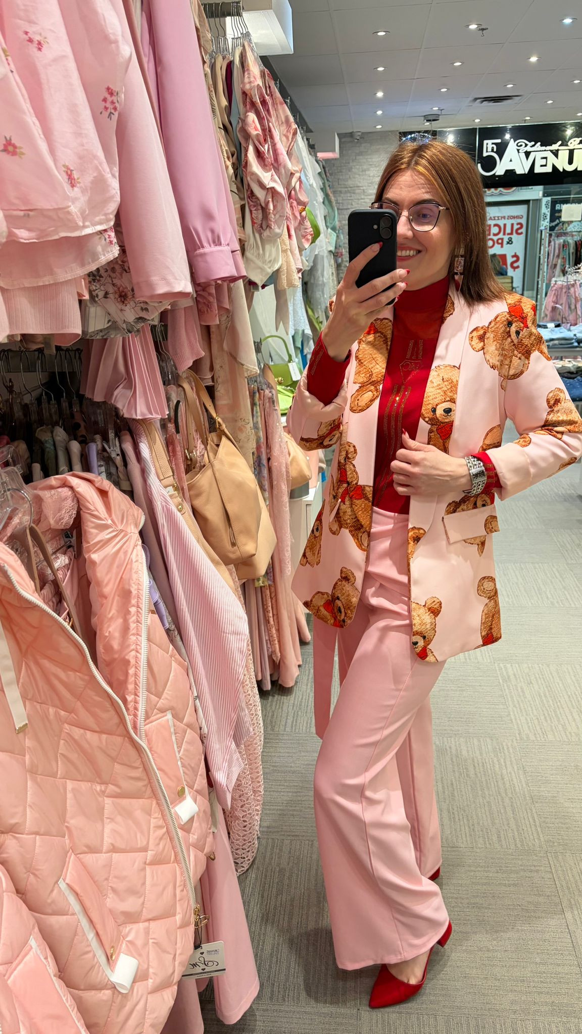 Jacket with Teddy Bear one size fits S/M