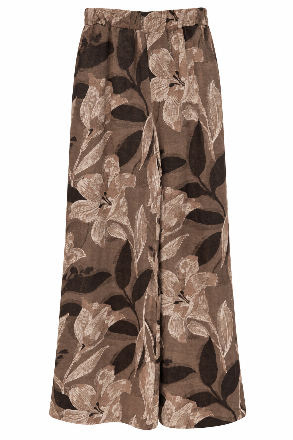 Floral Wide-Leg Trousers
