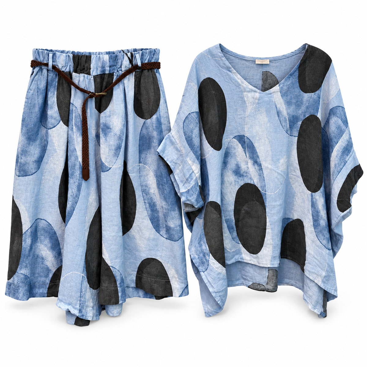 Azure Dream Linen Co-ord Set