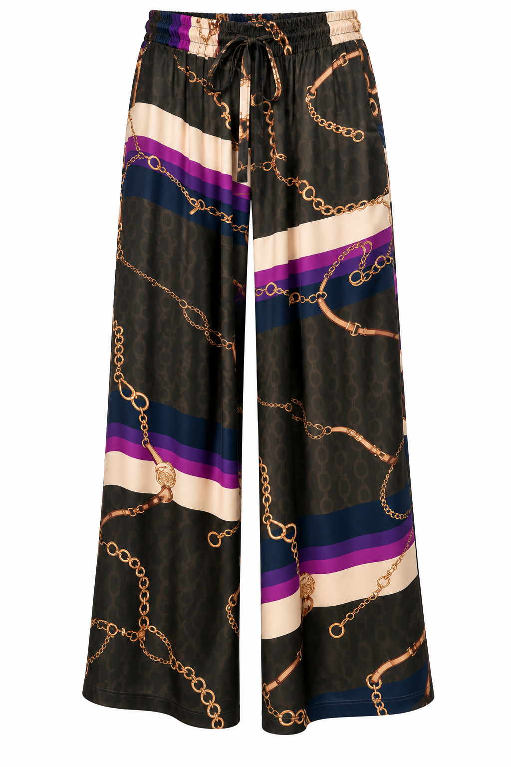 Luxe Chain Print Satin Co-ord Set