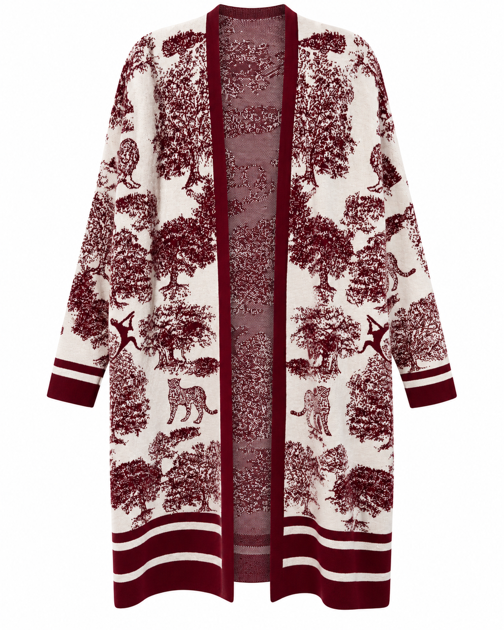 Wild Kingdom Toile Knit Cardigan