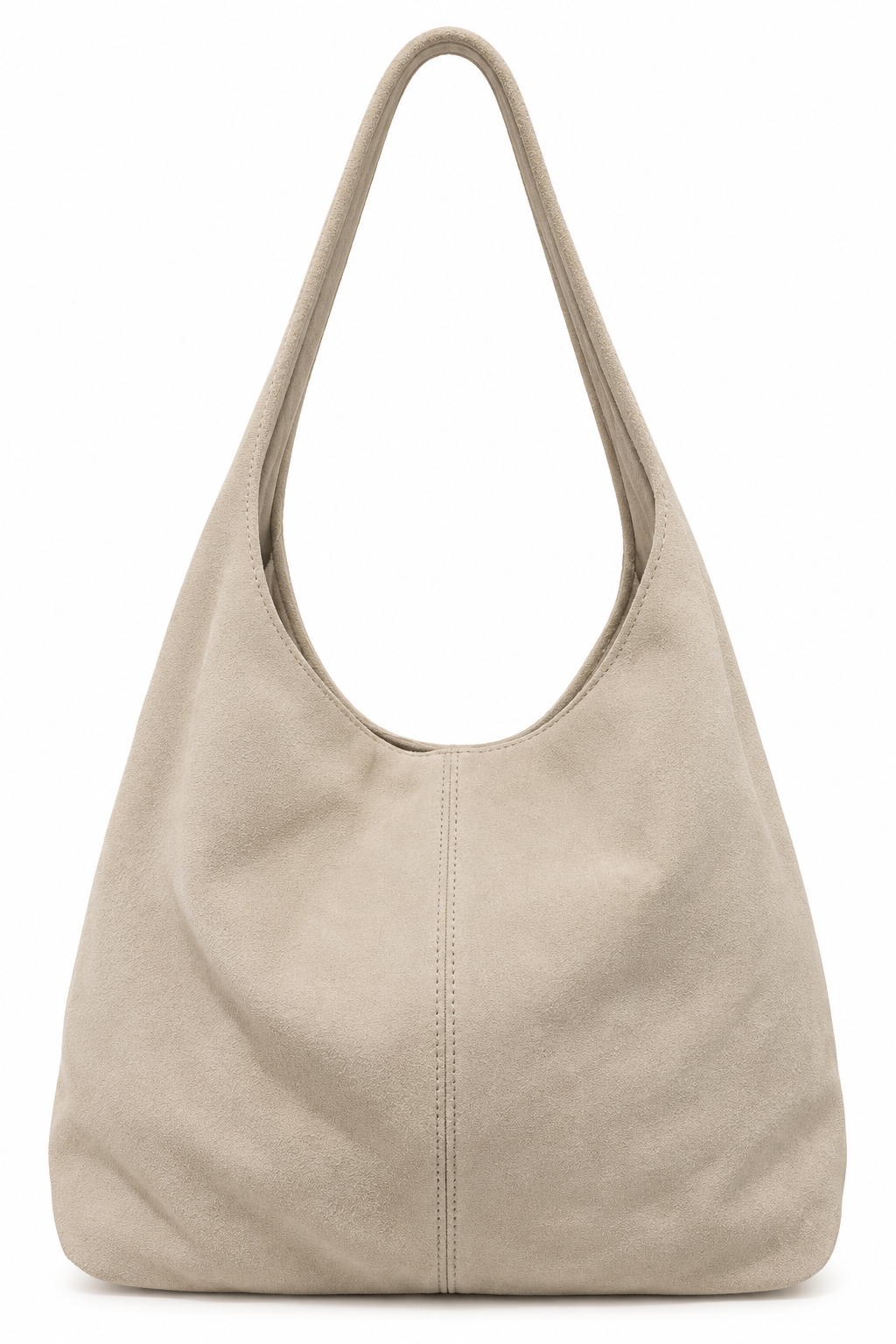 Stone Suede Hobo Bag