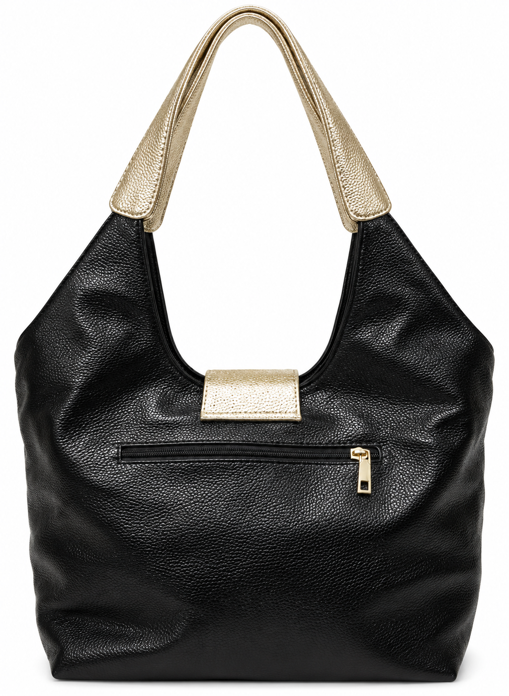 Black Gold Eco Leather Tote Bag